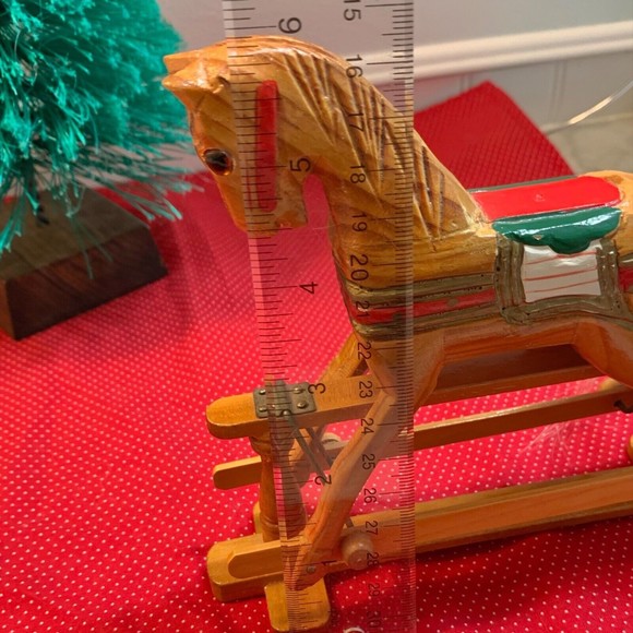 Wood Toy Rocking Horse Christmas Around the World House of Lloyd - Picture 11 of 11